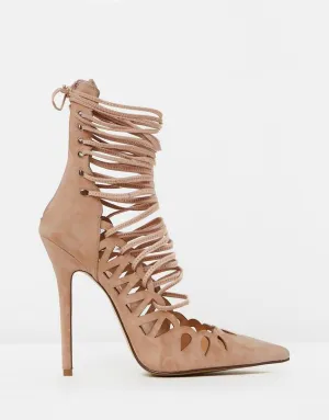 The Breanna Blush Suede Heel