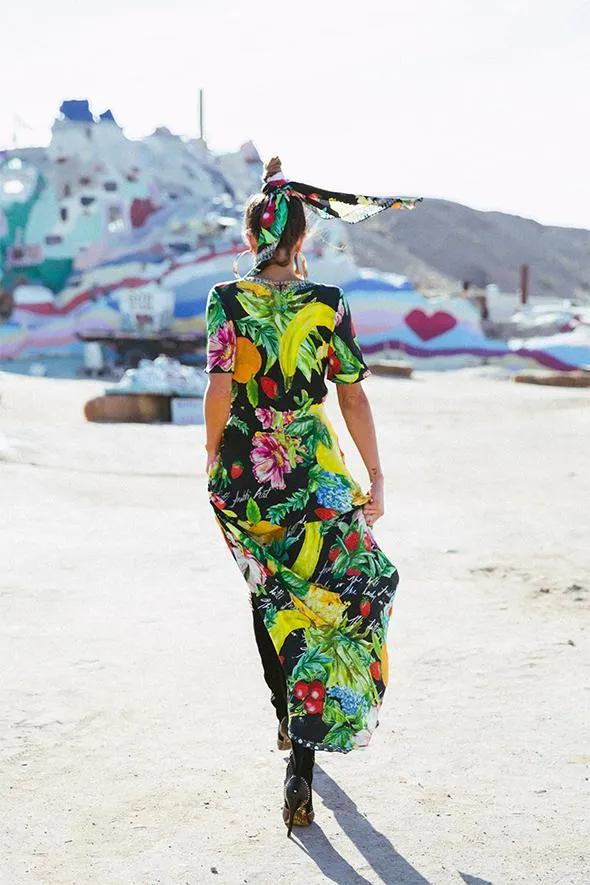 TIE FRONT MAXI DRESS CALL ME CARMEN