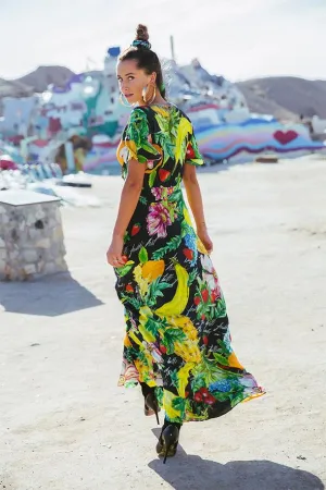 TIE FRONT MAXI DRESS CALL ME CARMEN
