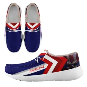 Unique Gift,Personalized Flag Sneakers, Custom Patriotic Fur Lining Loafer Shoes, Best Gift for Vateran.FN042-24020295-8w