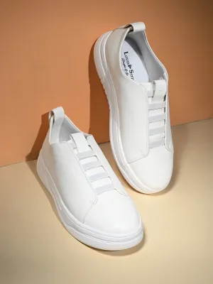 White Casual Slip-On Sneakers for Men