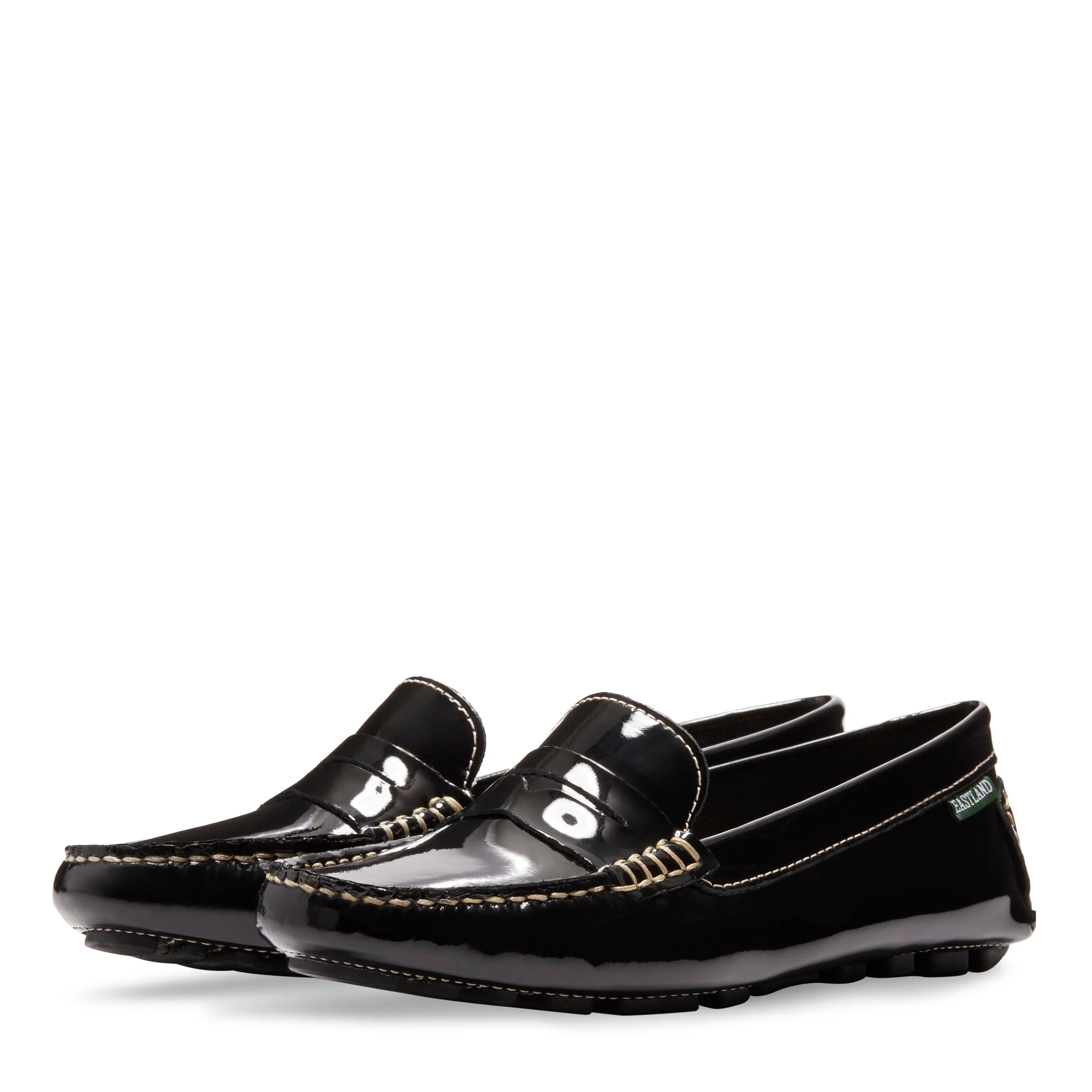 Women's Patricia Penny Loafer Driving Moc Black Patent