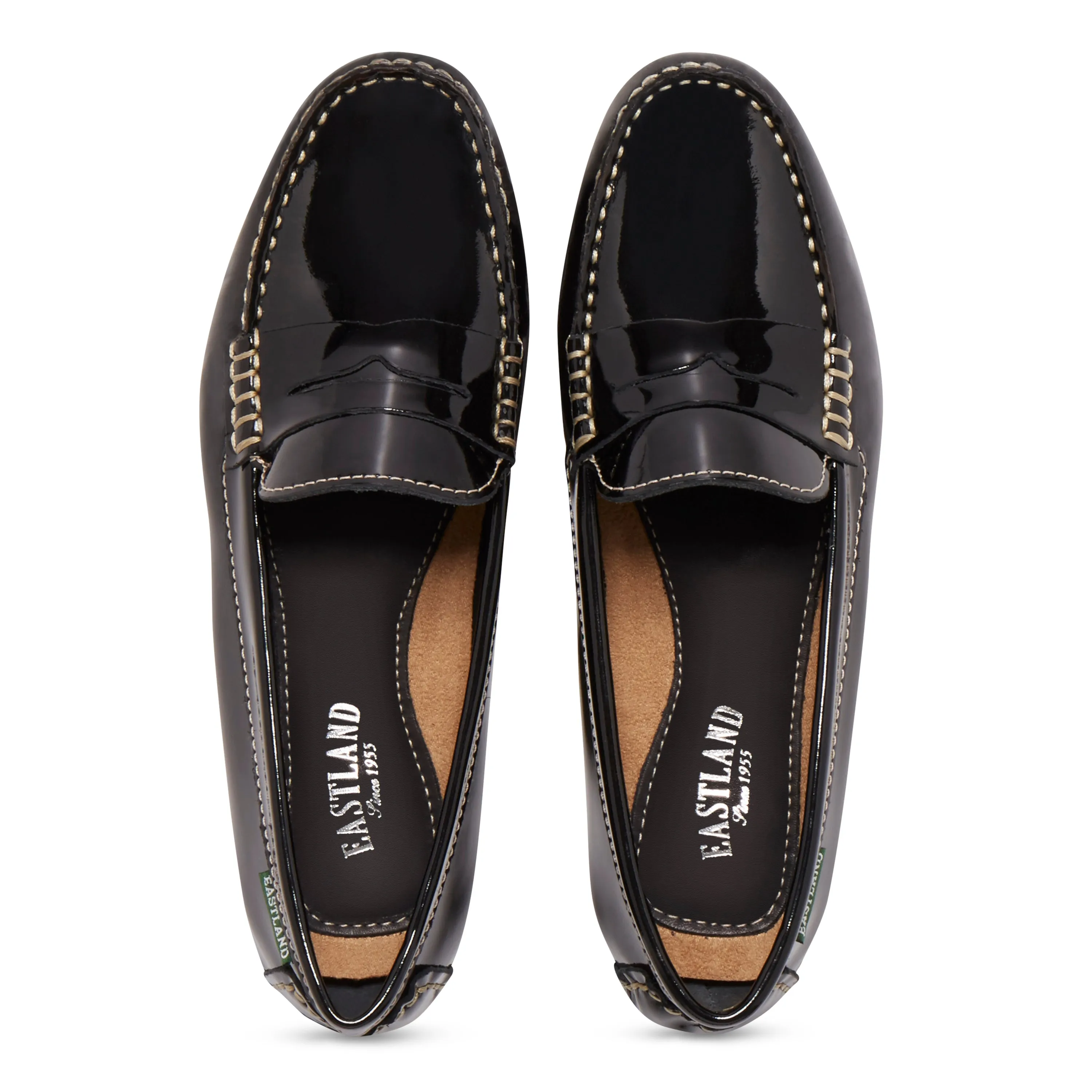 Women's Patricia Penny Loafer Driving Moc Black Patent