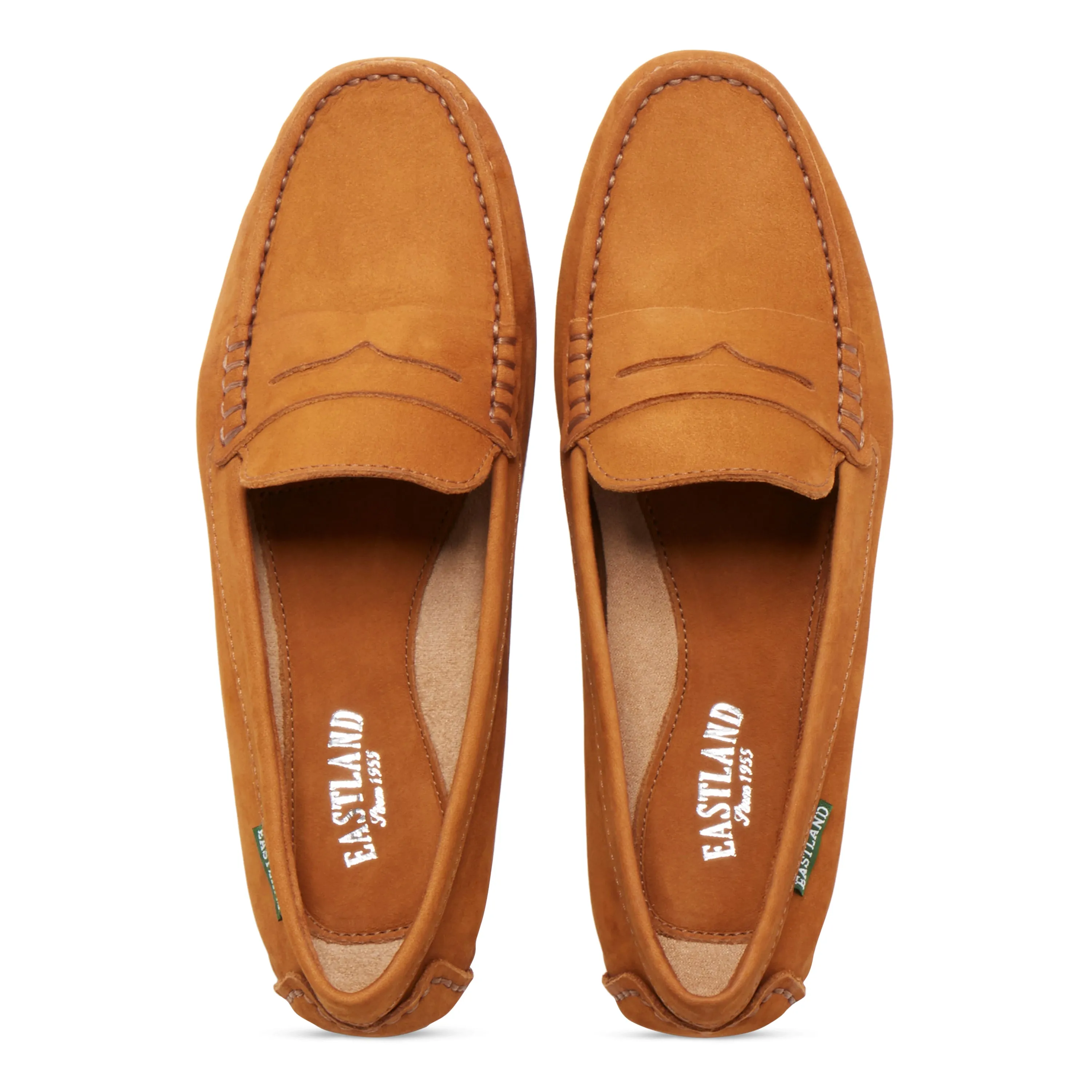 Women's Patricia Penny Loafer Driving Moc Tan Nubuc