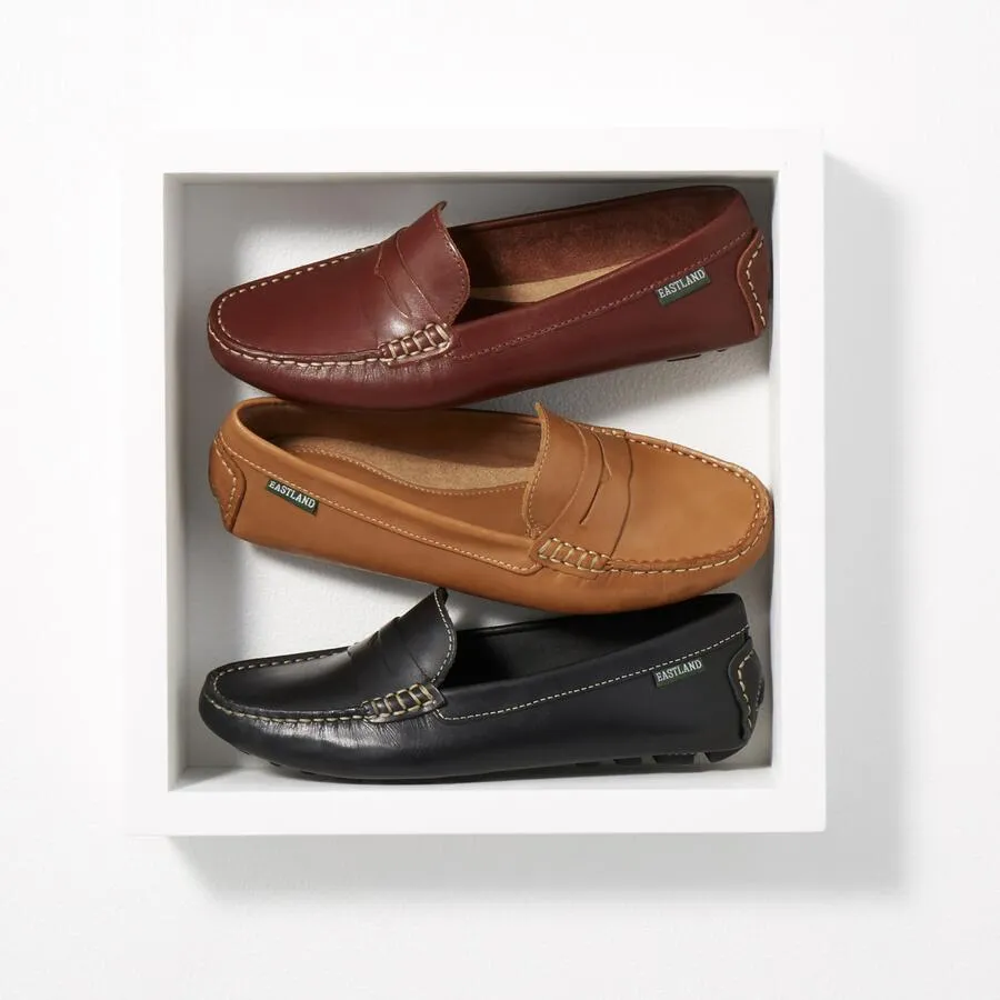 Women's Patricia Penny Loafer Driving Moc Tan Nubuc