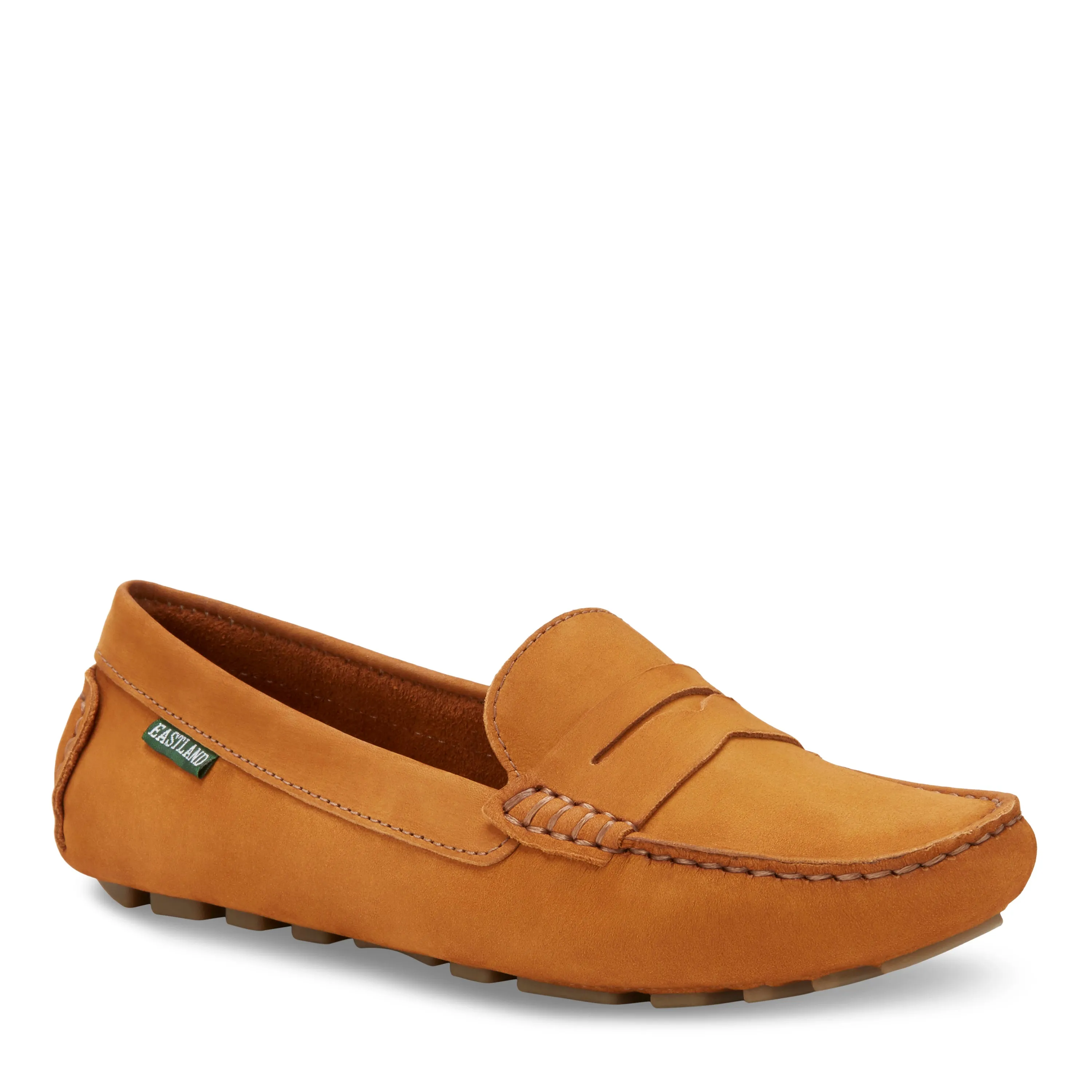 Women's Patricia Penny Loafer Driving Moc Tan Nubuc