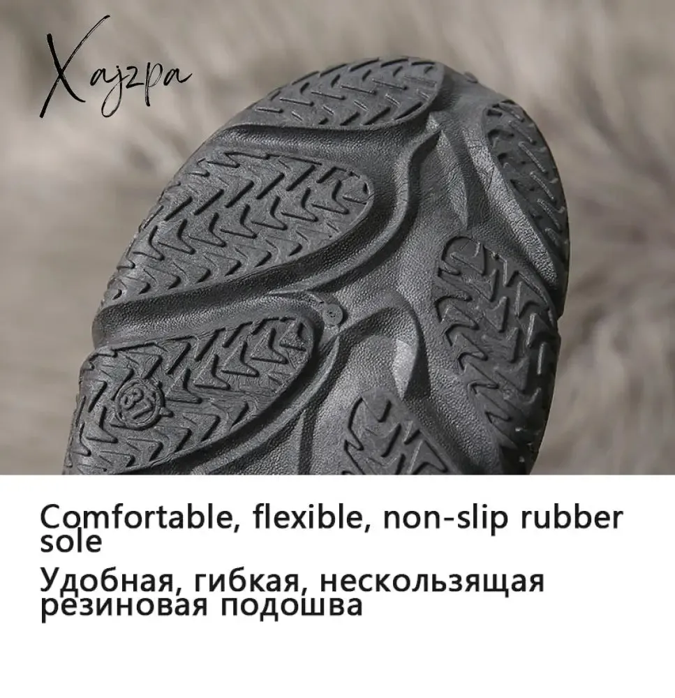 Xajzpa - Sneakers Women Spring Chunky Sneakers New Design Quality Woman Shoes Thick Sole Platform Sneakers Ladies Sport Shoes